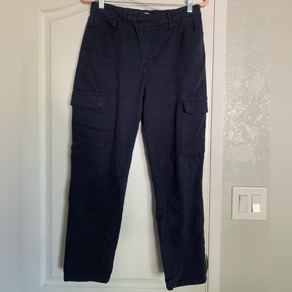 Good american Navy Cargo Pants